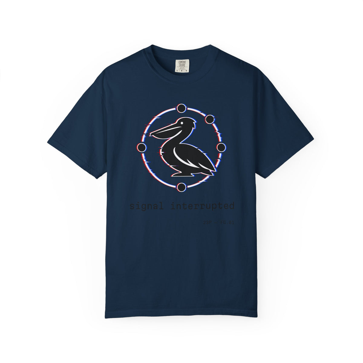 23 Pelicans Glitch Signal Tee | Minimal Distortion Logo Shirt | Glitch Reality Collection