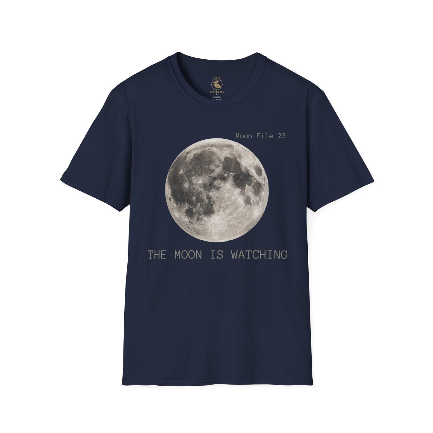 Moon File 23 T Shirt | Lunar Graphic Tee by 23 Pelicans