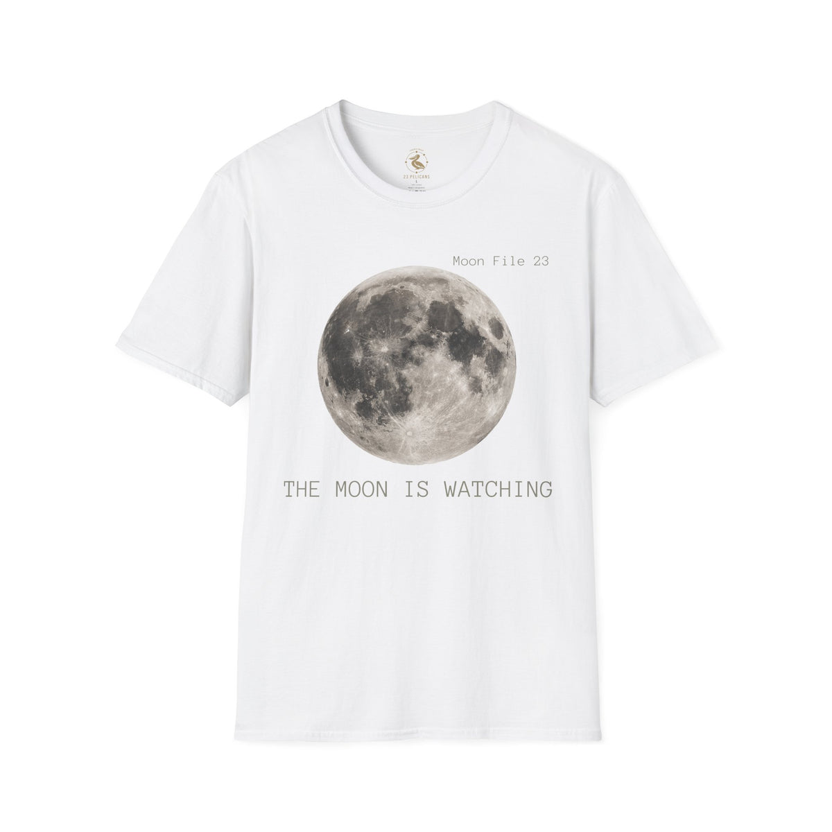 Moon File 23 T Shirt | Lunar Graphic Tee by 23 Pelicans