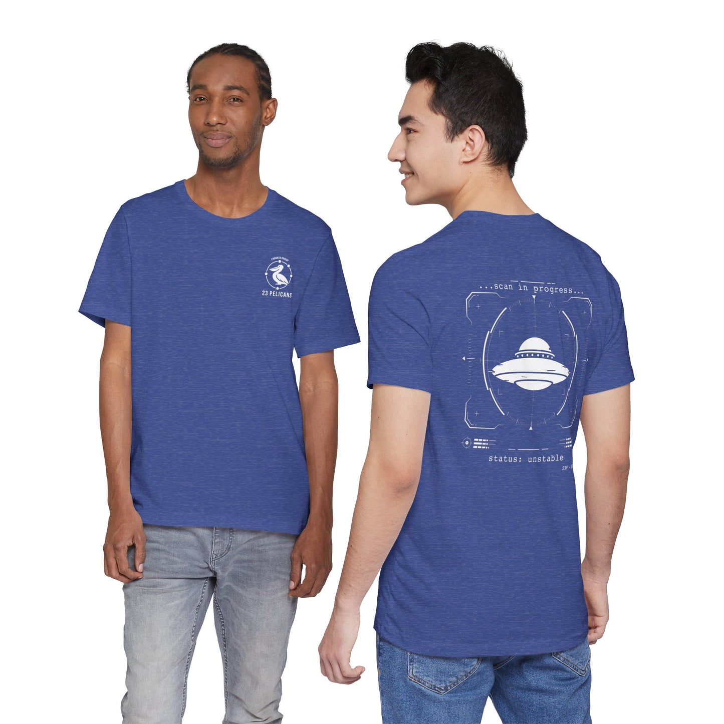 UFO Scan Tee | “Scan in Progress” Unidentified Signal Shirt | 23 Pelicans Glitch Reality