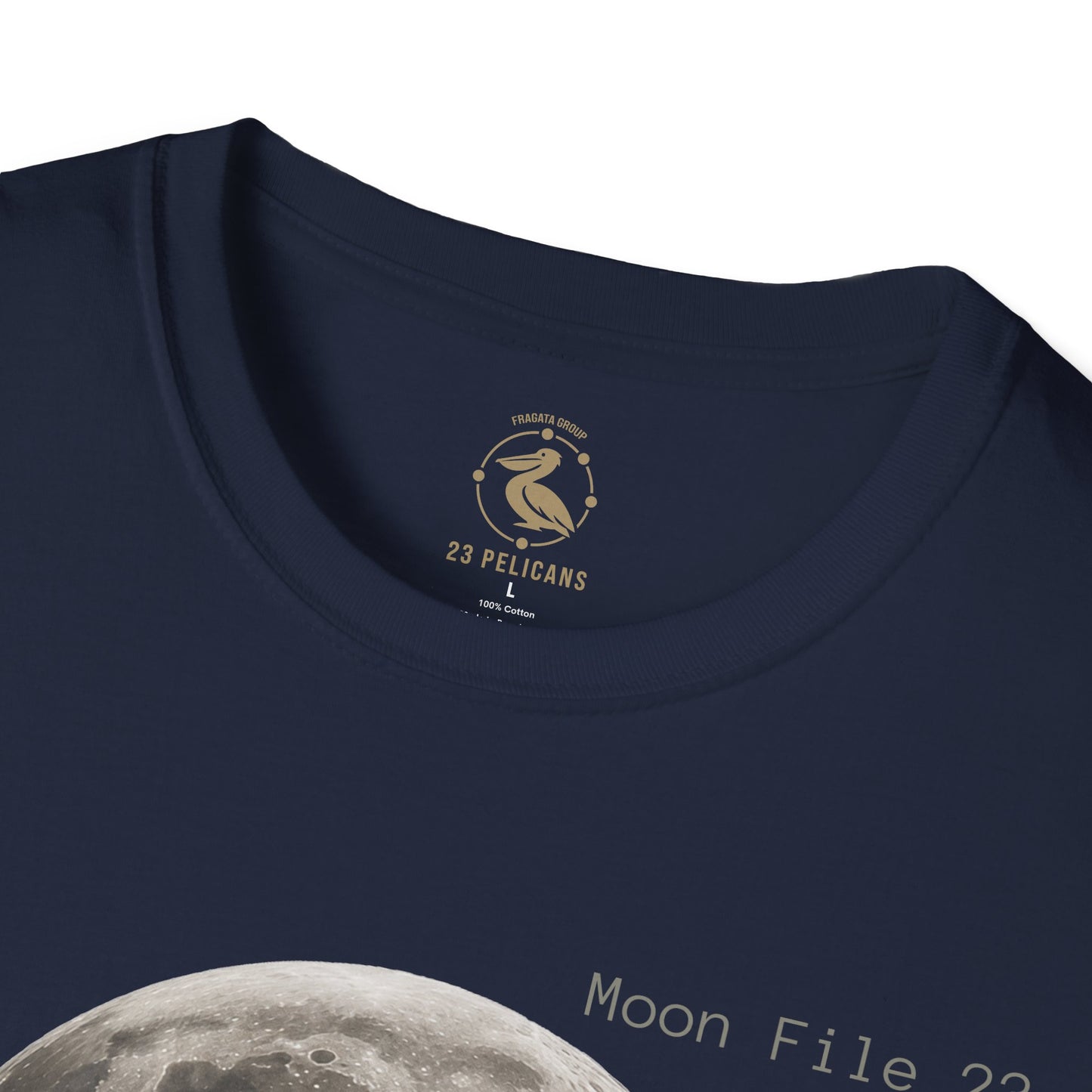 Moon File 23 T Shirt | Lunar Graphic Tee by 23 Pelicans