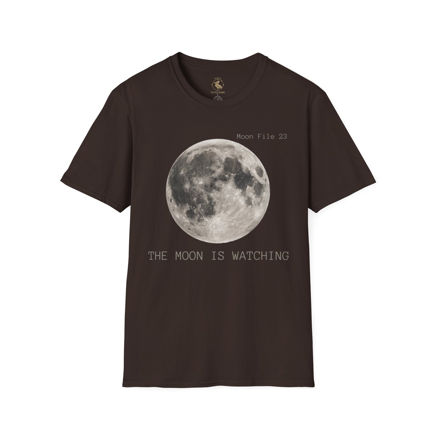 Moon File 23 T Shirt | Lunar Graphic Tee by 23 Pelicans