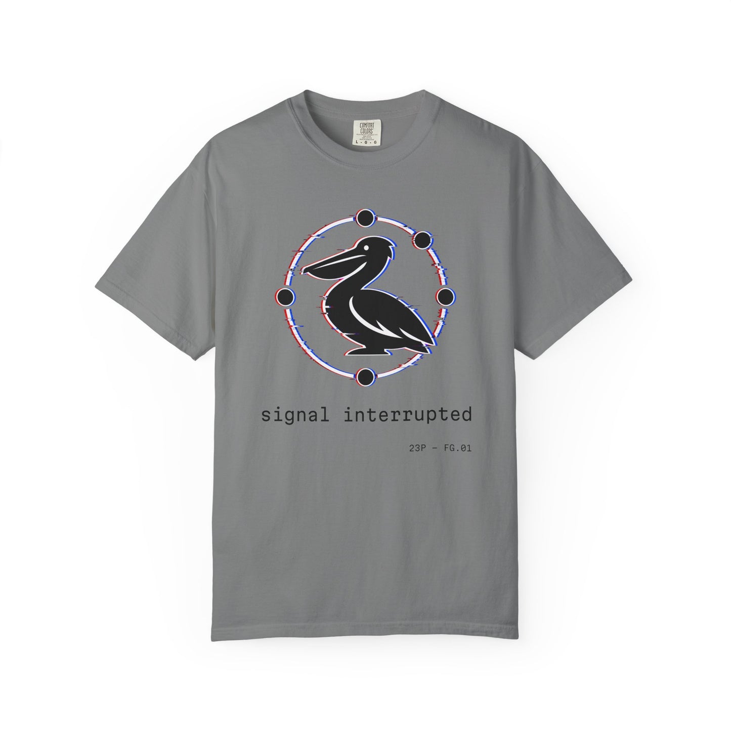 23 Pelicans Glitch Signal Tee | Minimal Distortion Logo Shirt | Glitch Reality Collection