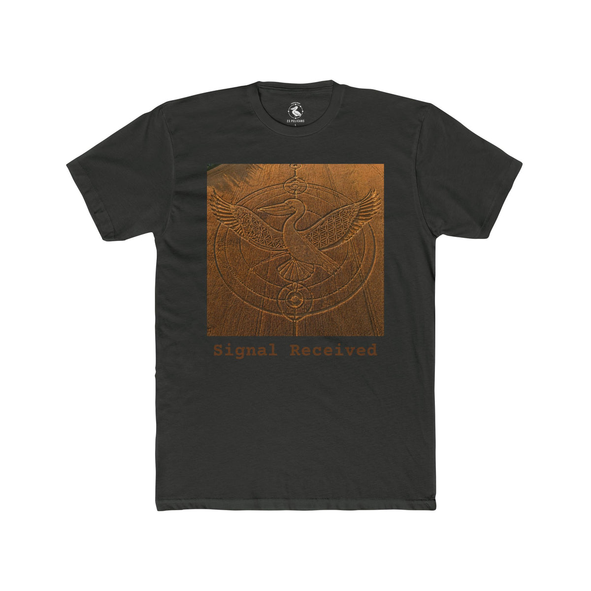 Pelican Crop Circle Photo Tee | Aerial Formation Shirt | 23 Pelicans Signal Series