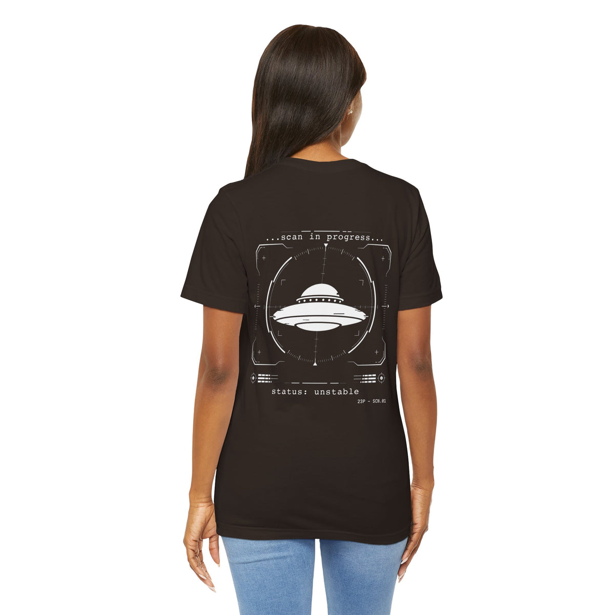 UFO Scan Tee | “Scan in Progress” Unidentified Signal Shirt | 23 Pelicans Glitch Reality