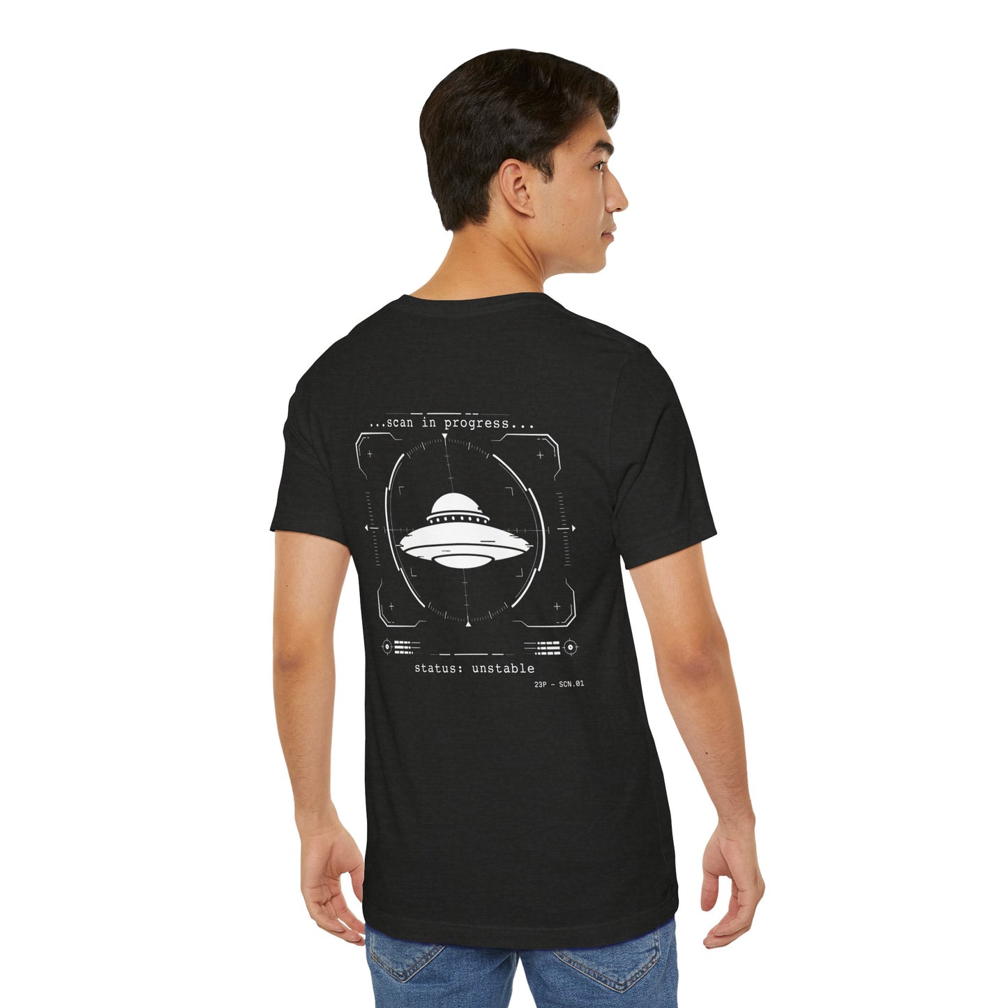 UFO Scan Tee | “Scan in Progress” Unidentified Signal Shirt | 23 Pelicans Glitch Reality