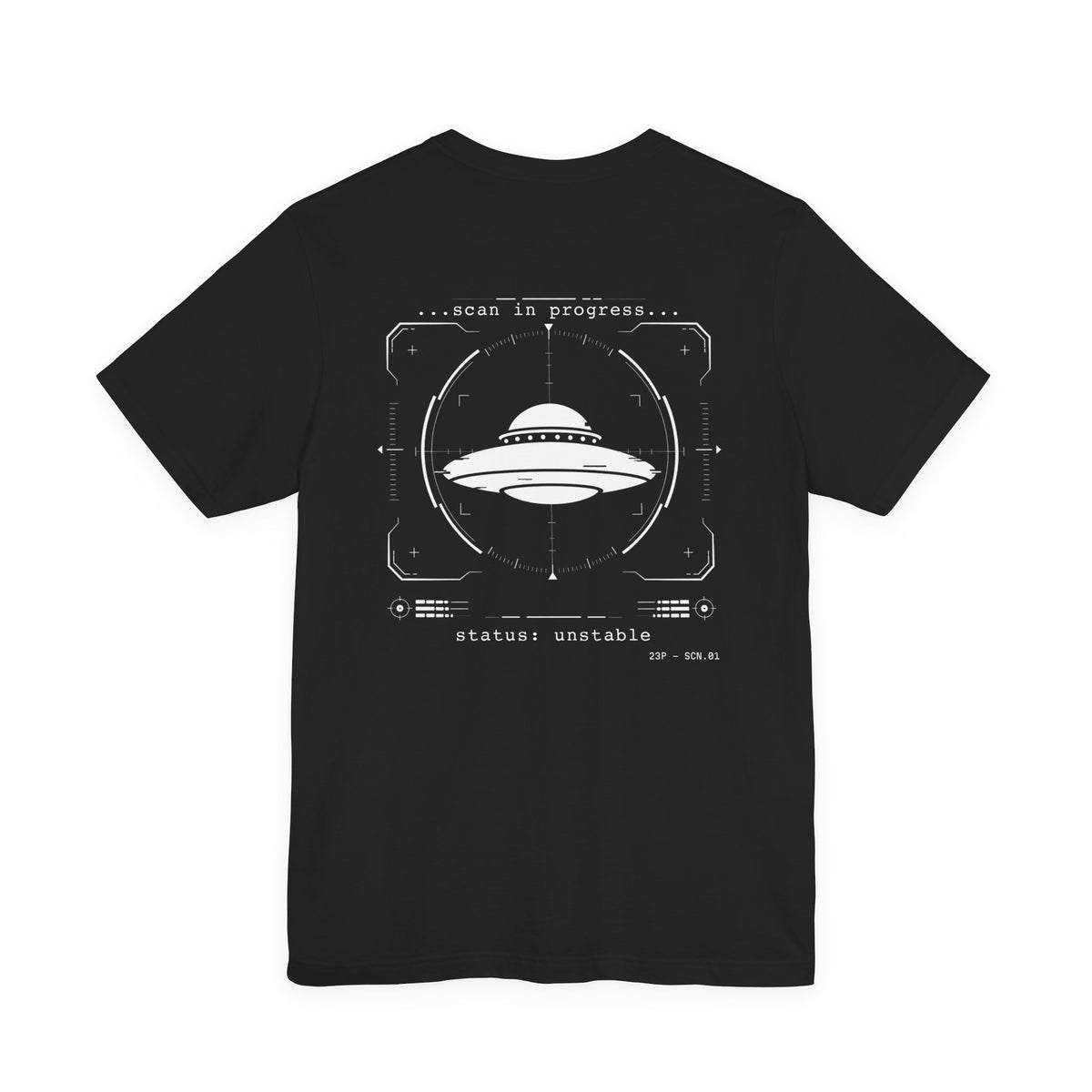 UFO Scan Tee | “Scan in Progress” Unidentified Signal Shirt | 23 Pelicans Glitch Reality