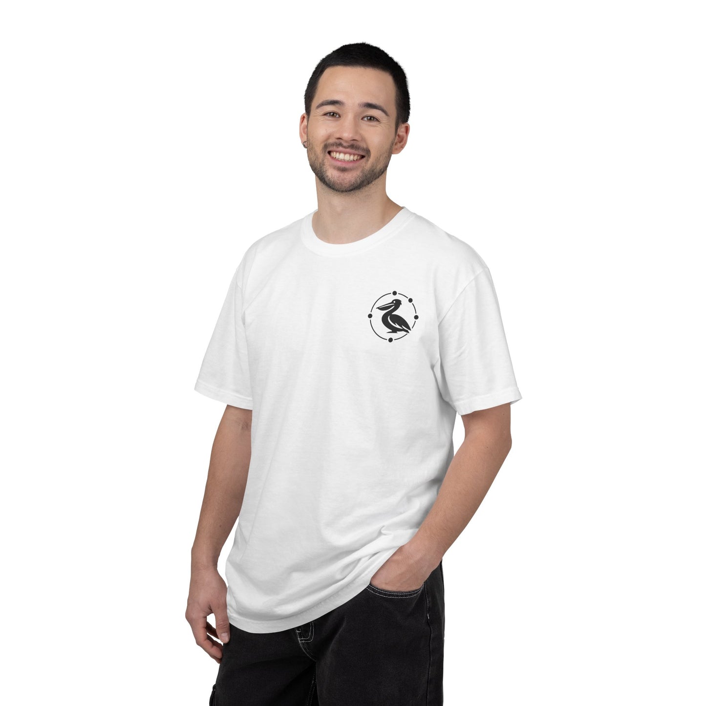 23 Pelicans Coastal Division T-Shirt | Pacific Never Sleeps Graphic Tee | Minimal Ocean Streetwear Shirt