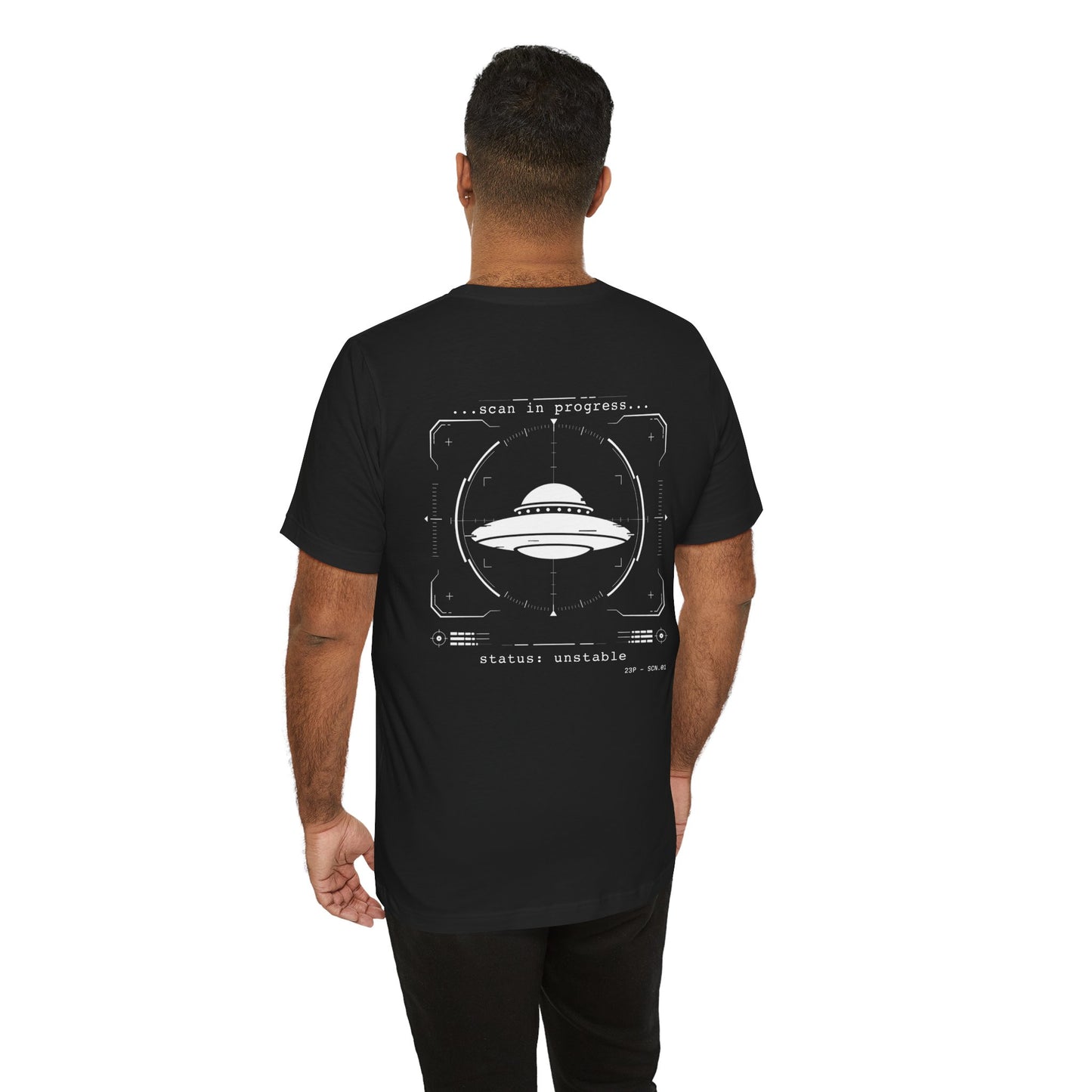 UFO Scan Tee | “Scan in Progress” Unidentified Signal Shirt | 23 Pelicans Glitch Reality