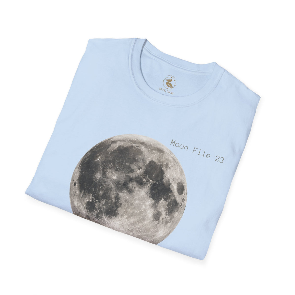 Moon File 23 T Shirt | Lunar Graphic Tee by 23 Pelicans