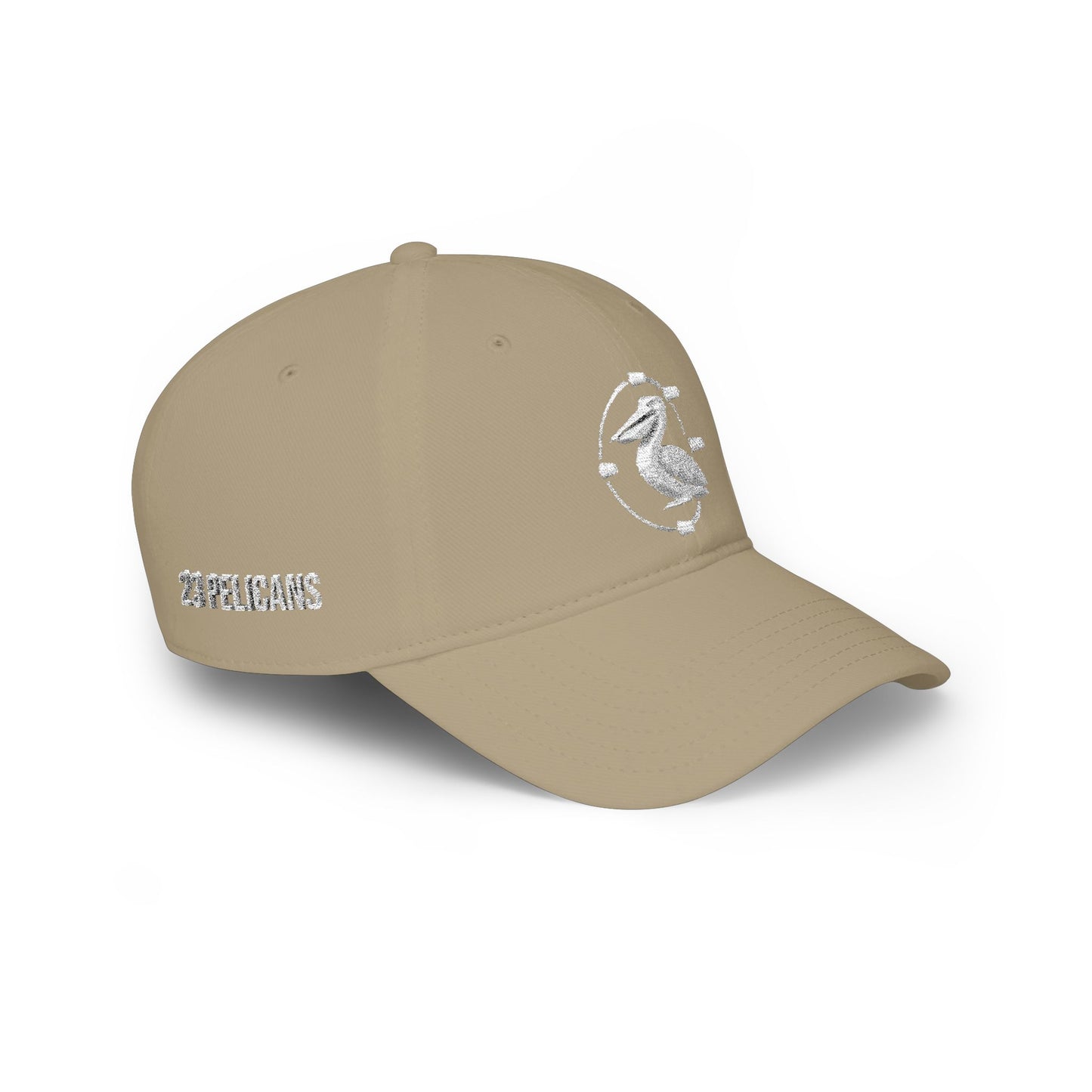 23 Pelicans Baseball Cap – Logo Front & Side Detail white | Pelican Signal