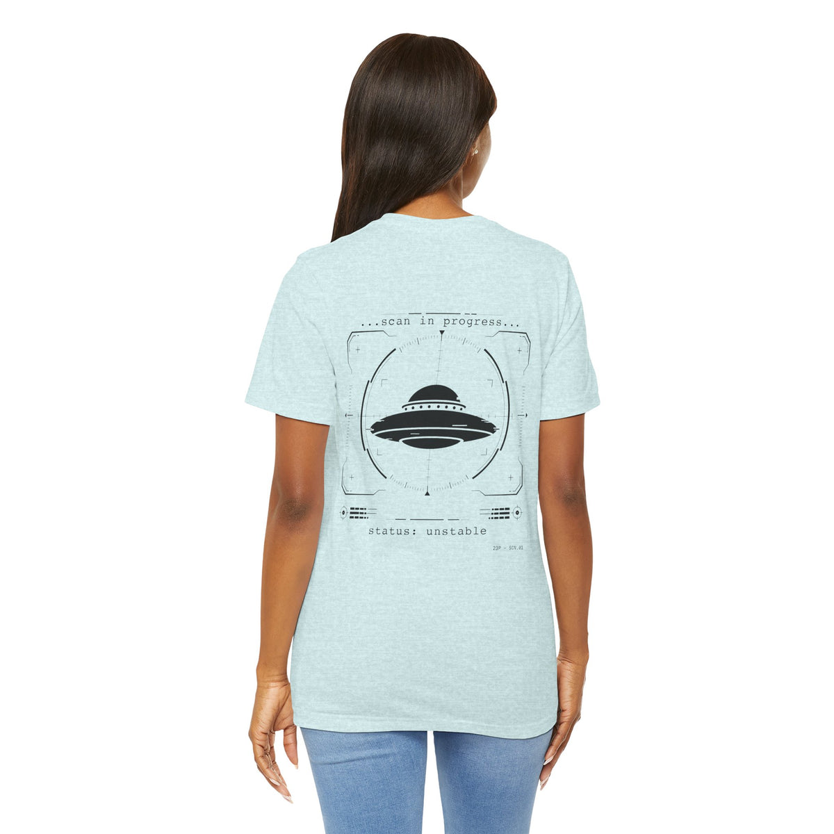 UFO Scan Tee | “Scan in Progress” Unidentified Signal Shirt | 23 Pelicans Glitch Reality