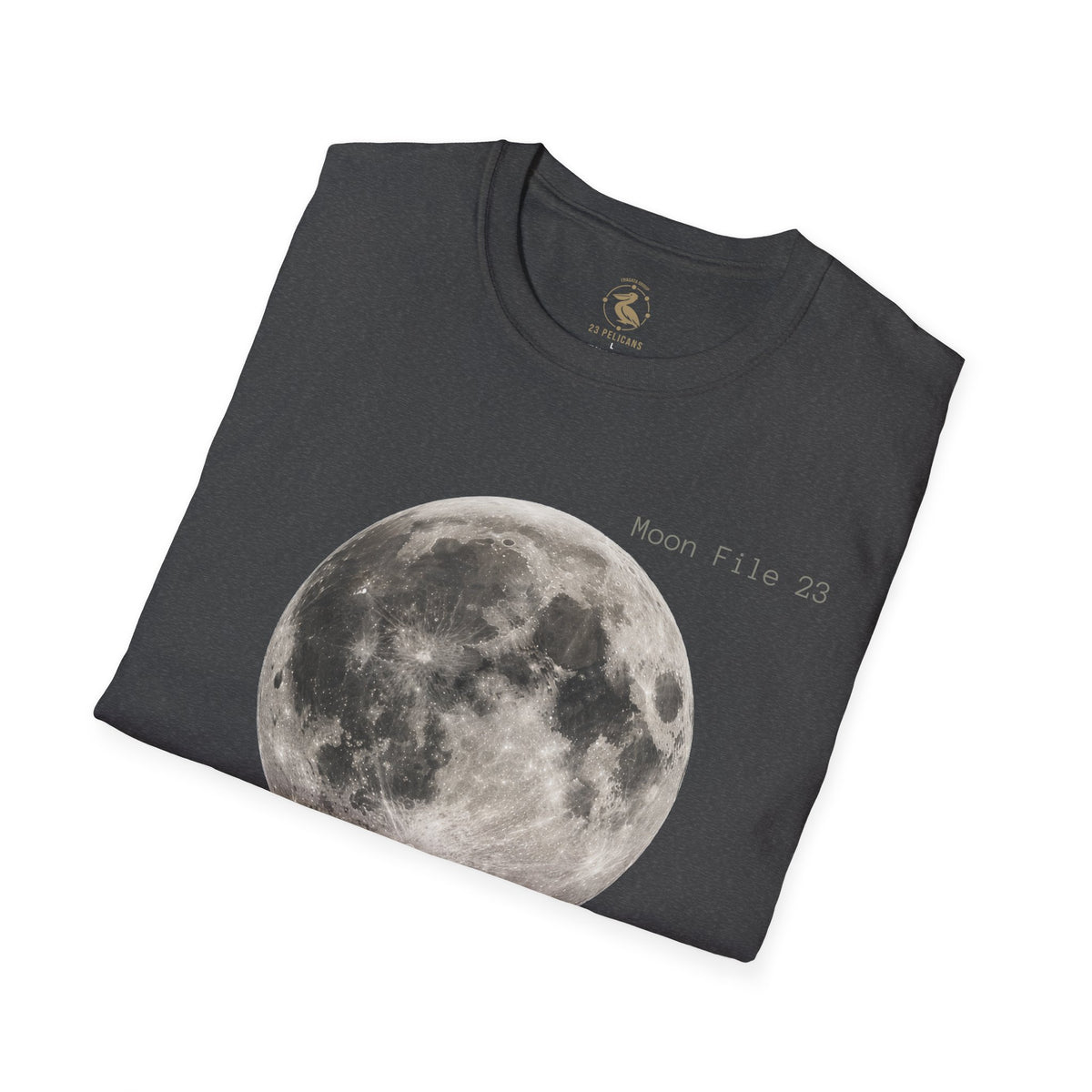 Moon File 23 T Shirt | Lunar Graphic Tee by 23 Pelicans