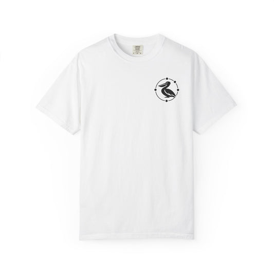 23 Pelicans Coastal Division T-Shirt | Pacific Never Sleeps Graphic Tee | Minimal Ocean Streetwear Shirt