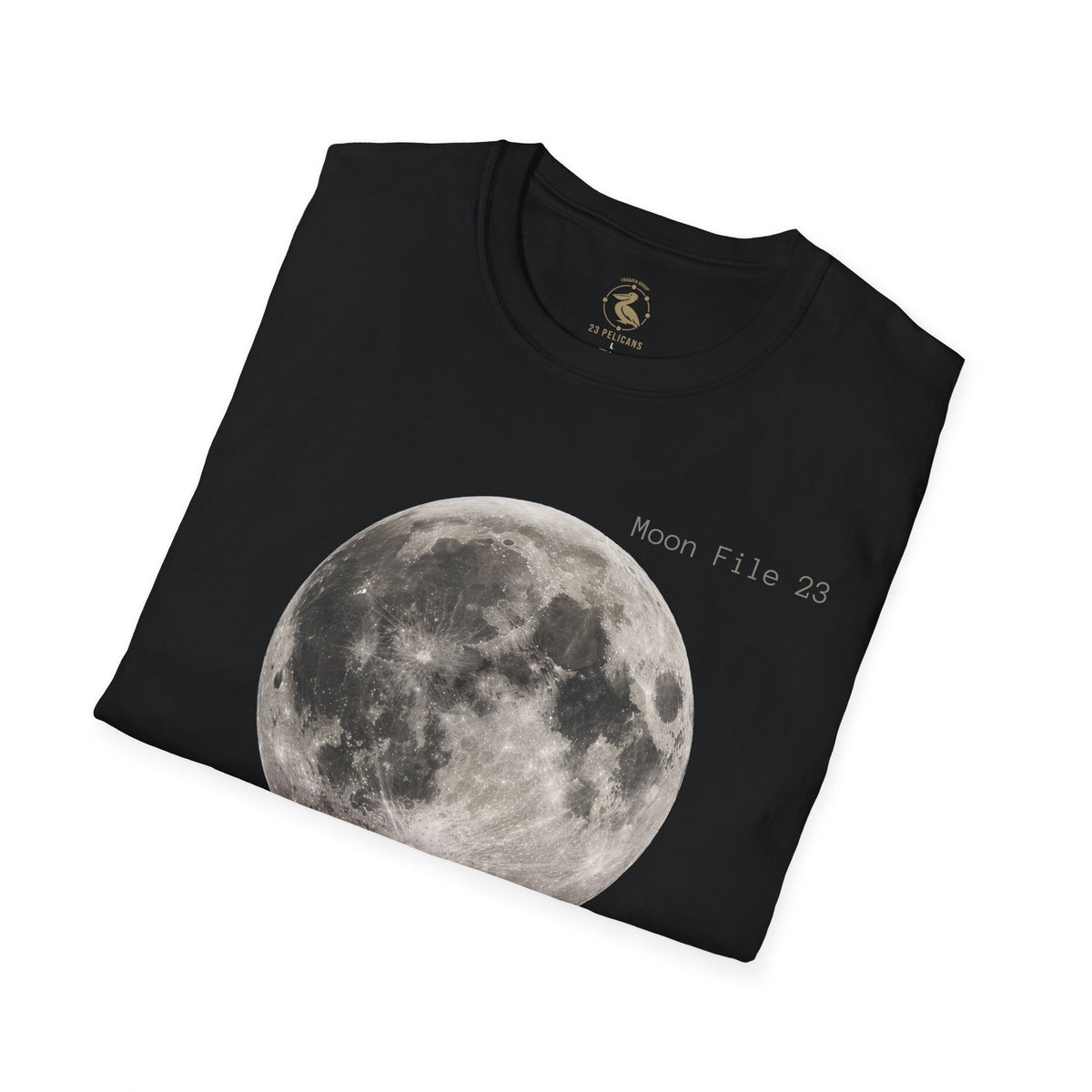 Moon File 23 T Shirt | Lunar Graphic Tee by 23 Pelicans