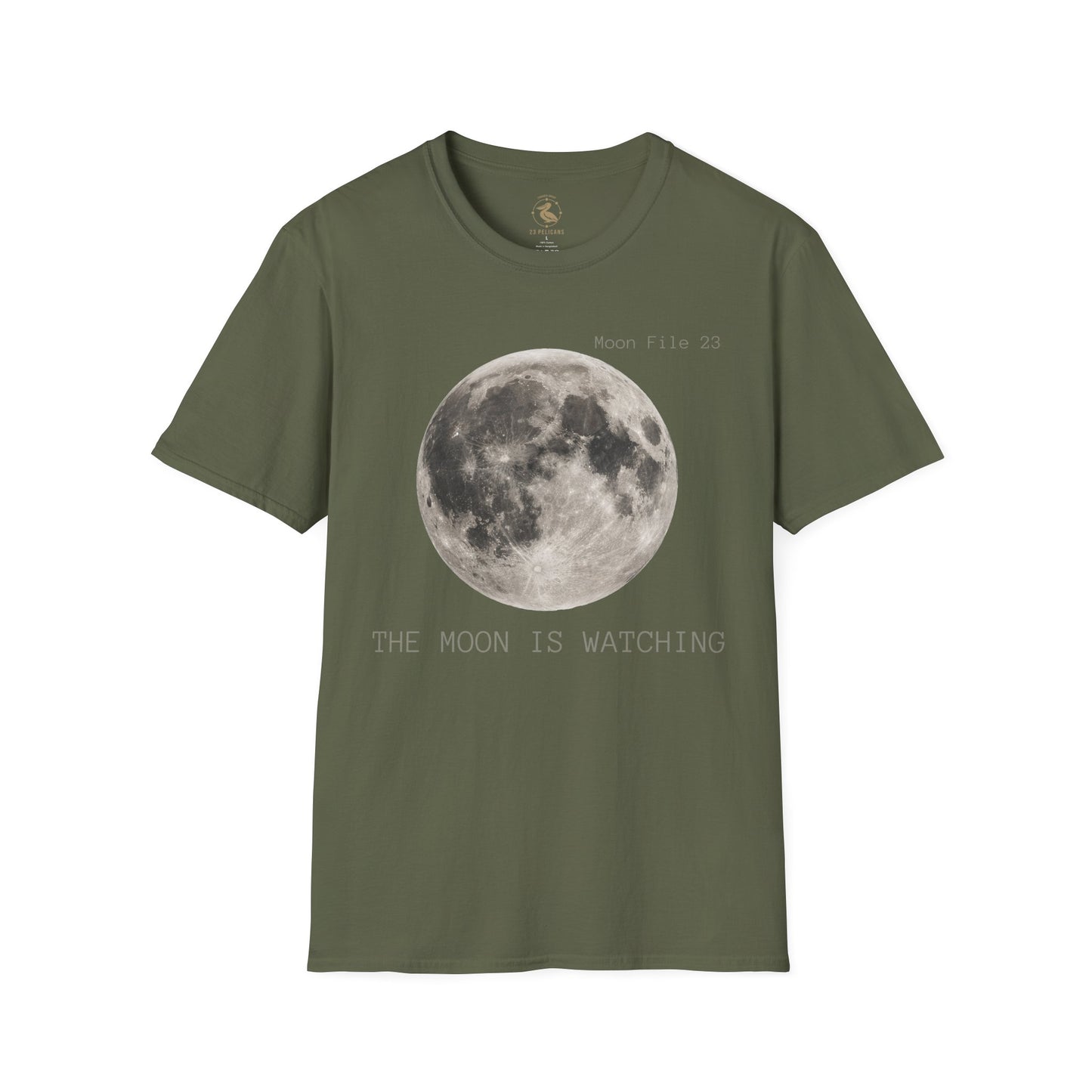 Moon File 23 T Shirt | Lunar Graphic Tee by 23 Pelicans