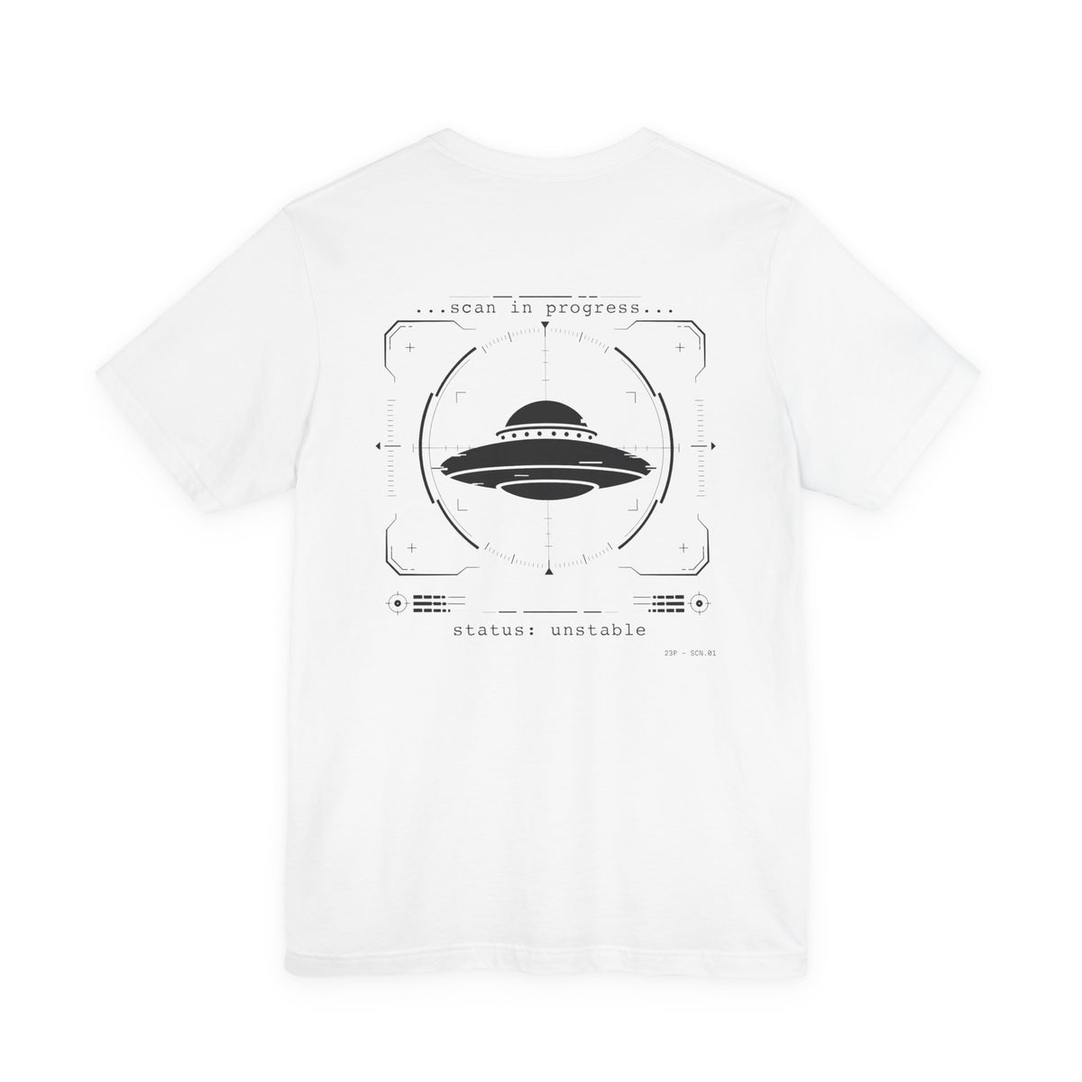 UFO Scan Tee | “Scan in Progress” Unidentified Signal Shirt | 23 Pelicans Glitch Reality