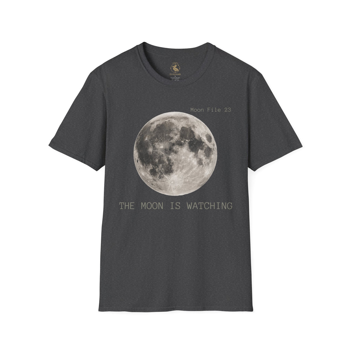 Moon File 23 T Shirt | Lunar Graphic Tee by 23 Pelicans