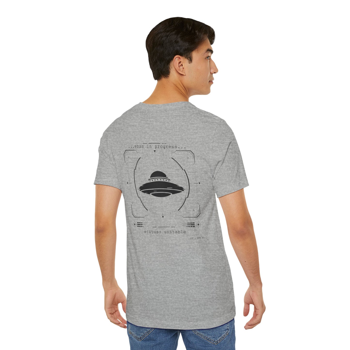 UFO Scan Tee | “Scan in Progress” Unidentified Signal Shirt | 23 Pelicans Glitch Reality
