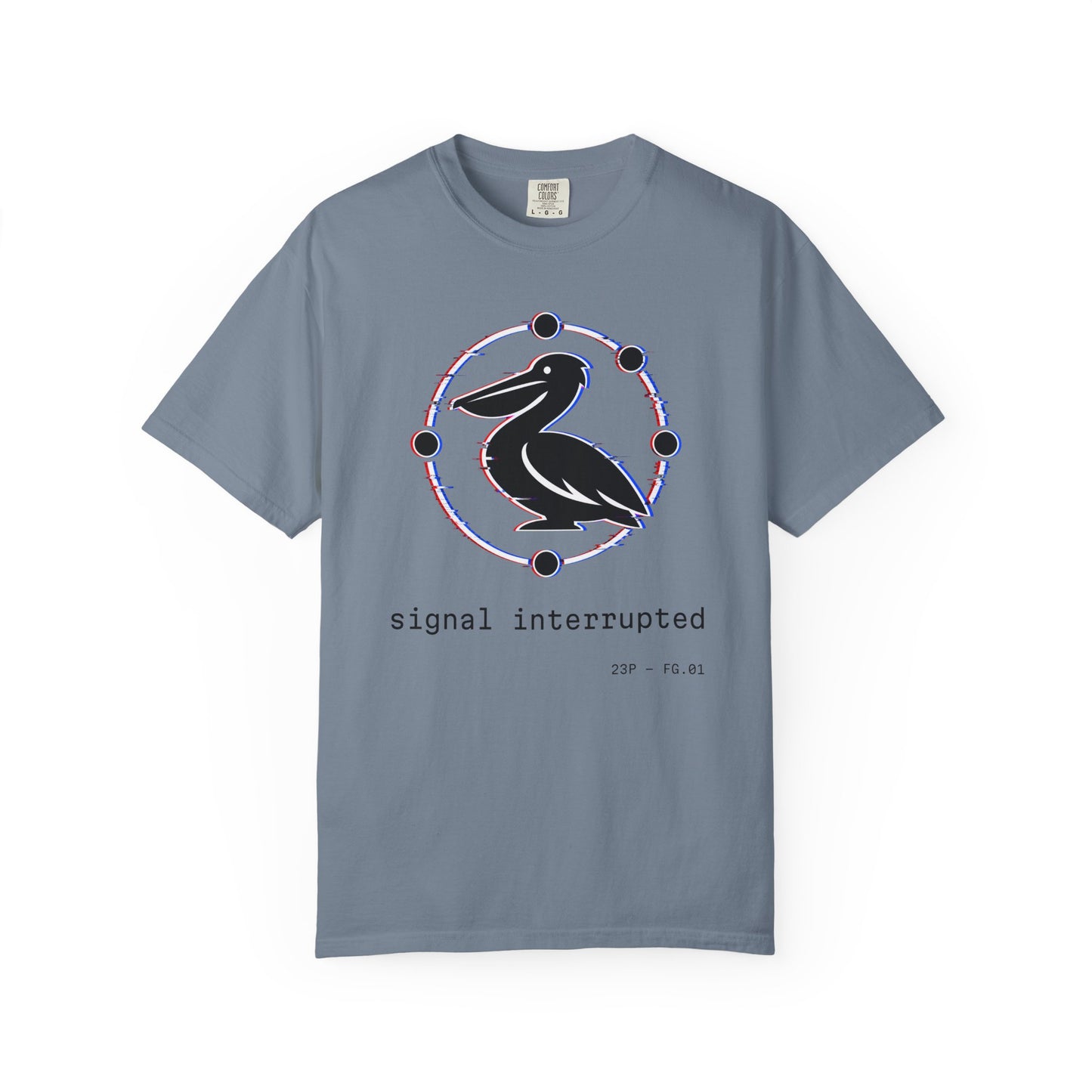 23 Pelicans Glitch Signal Tee | Minimal Distortion Logo Shirt | Glitch Reality Collection