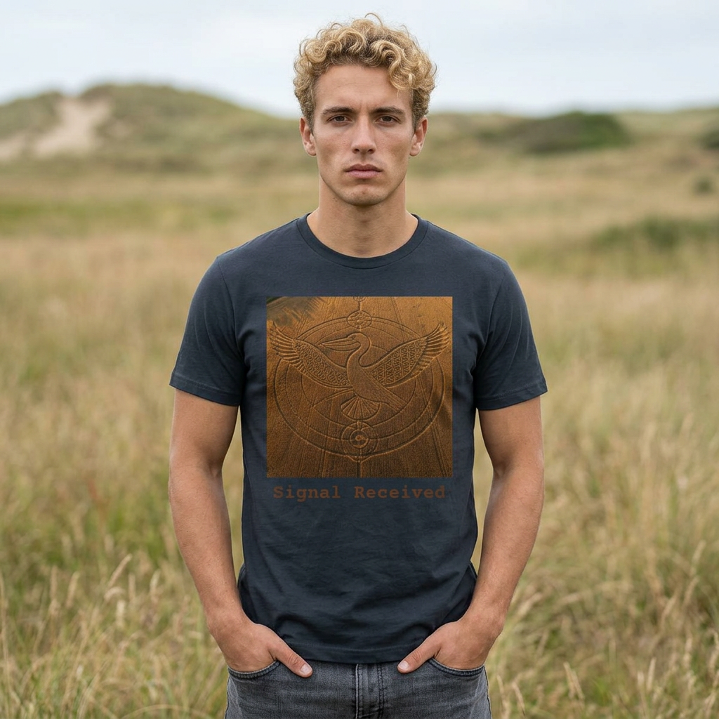 Pelican Crop Circle Photo Tee | Aerial Formation Shirt | 23 Pelicans Signal Series