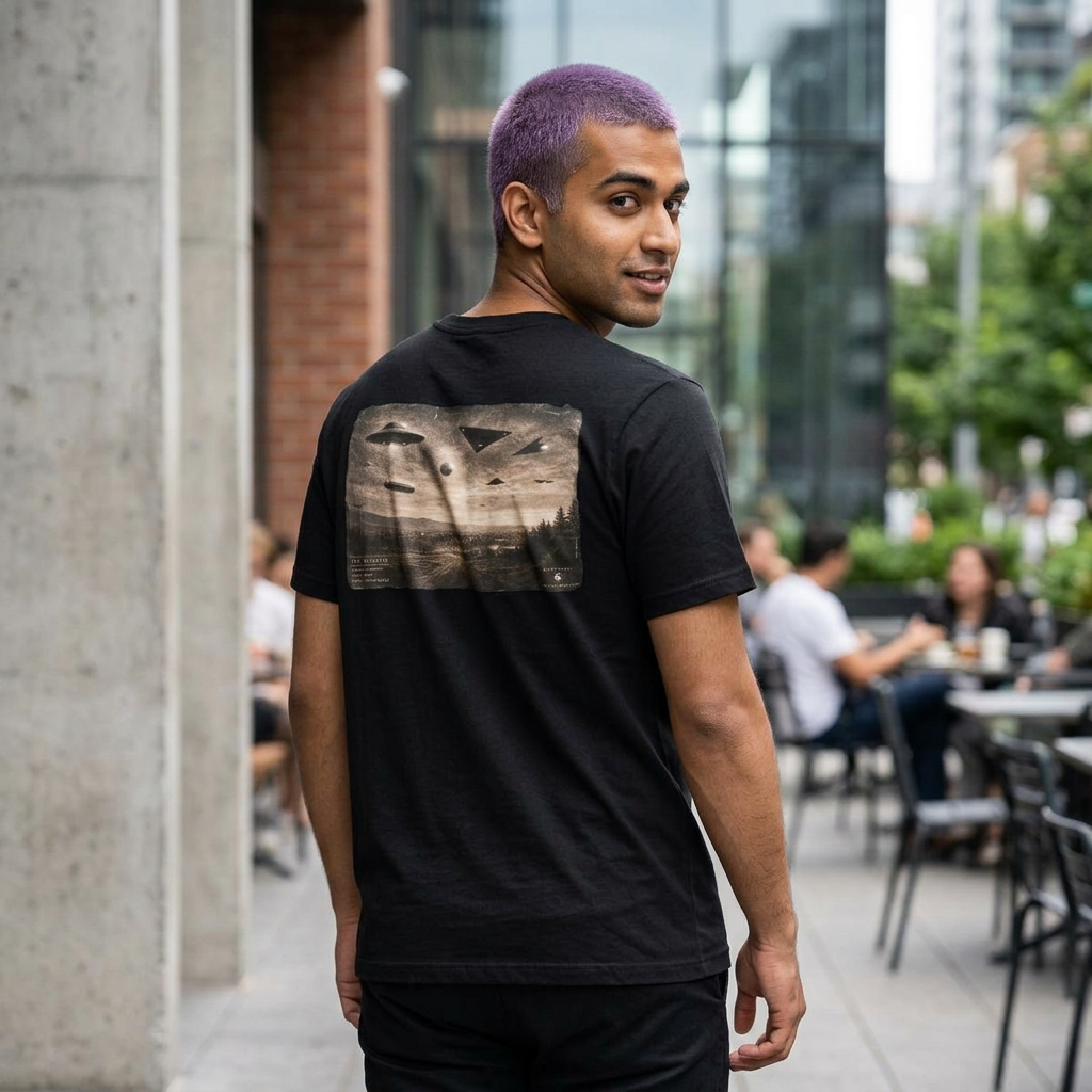 UFO Archive Tee | Unclassified Aerial Sightings Shirt | Tic Tac & Saucer Formation | 23 Pelicans