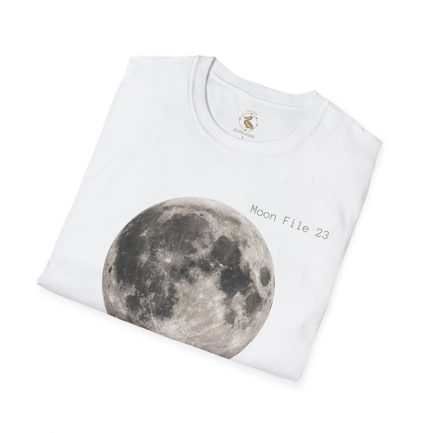 Moon File 23 T Shirt | Lunar Graphic Tee by 23 Pelicans