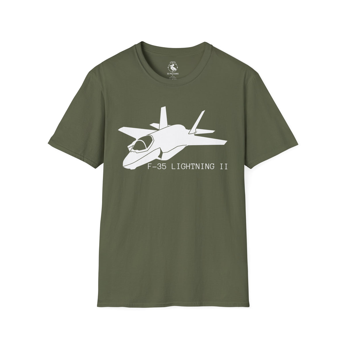 F-35 Lightning II Tee | Military Aircraft Shirt for Aviation Enthusiasts | 23 Pelicans Air Wing