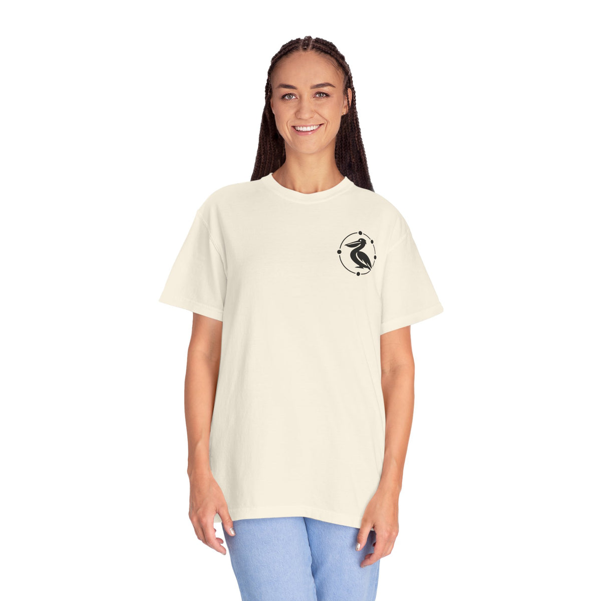 23 Pelicans Coastal Division T-Shirt | Pacific Never Sleeps Graphic Tee | Minimal Ocean Streetwear Shirt