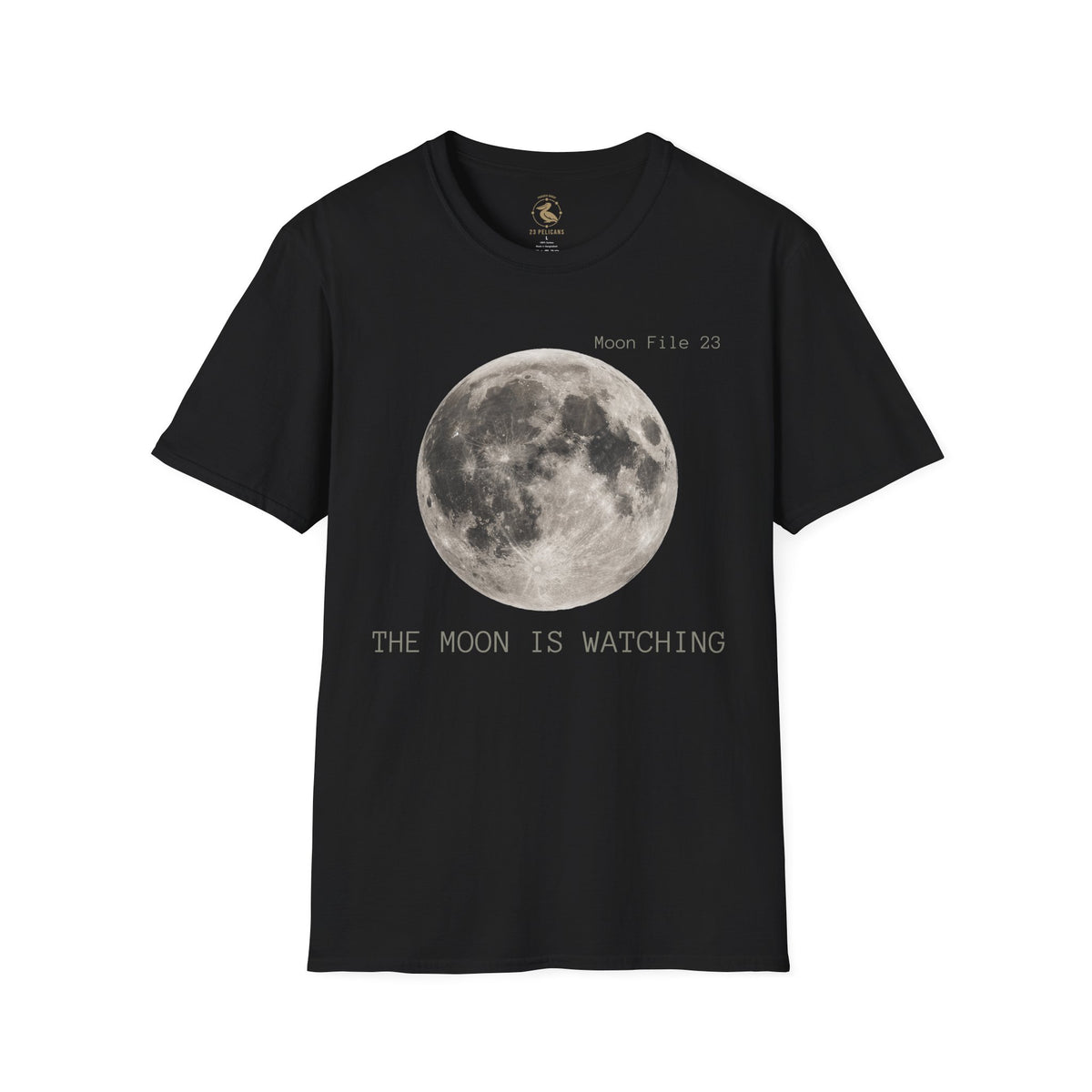 Moon File 23 T Shirt | Lunar Graphic Tee by 23 Pelicans