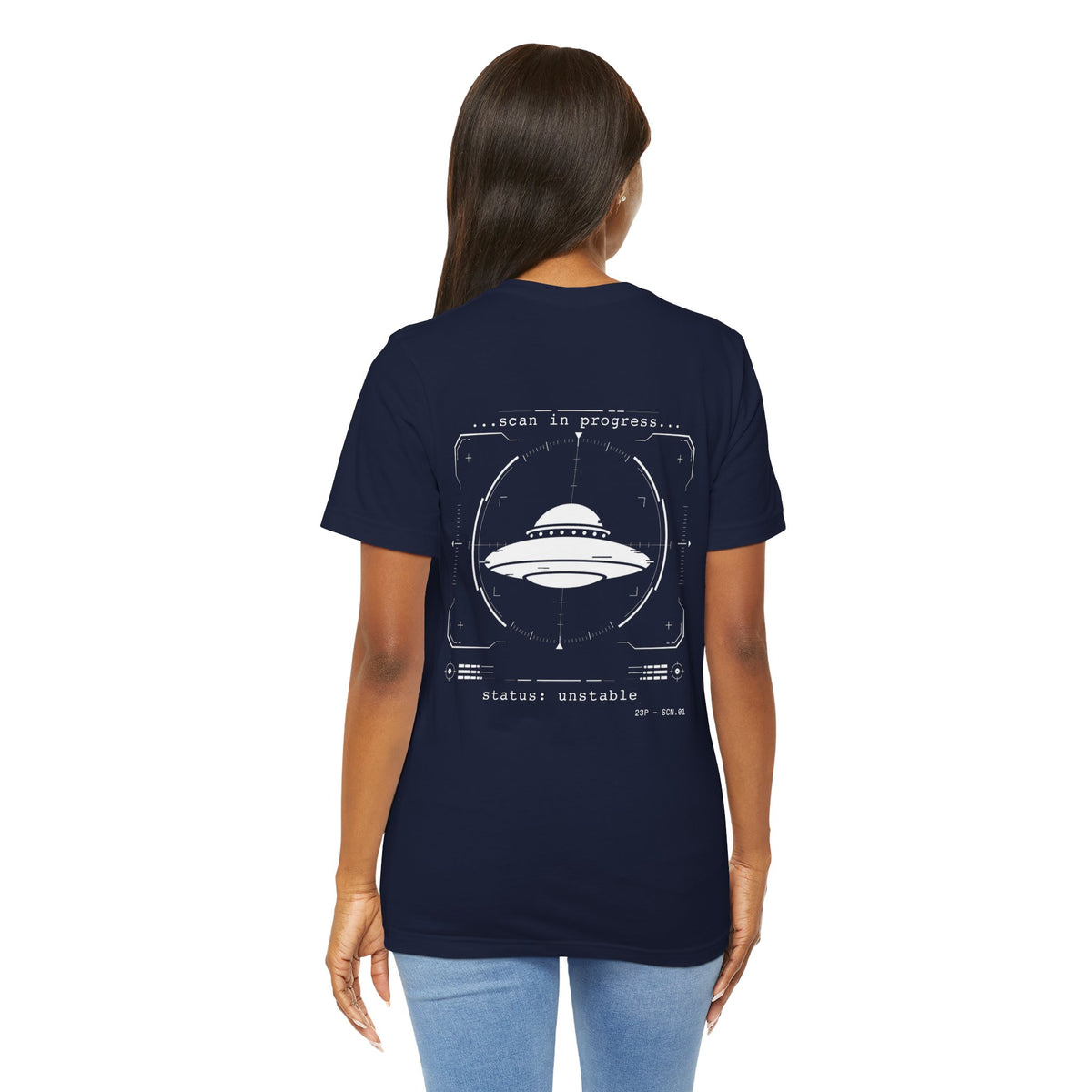 UFO Scan Tee | “Scan in Progress” Unidentified Signal Shirt | 23 Pelicans Glitch Reality