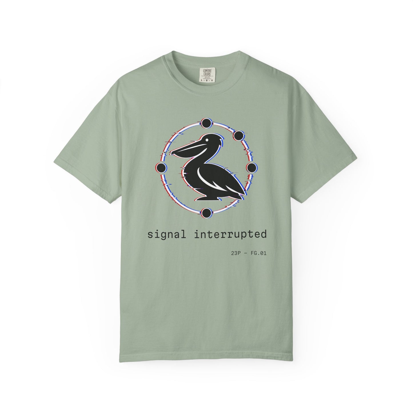 23 Pelicans Glitch Signal Tee | Minimal Distortion Logo Shirt | Glitch Reality Collection