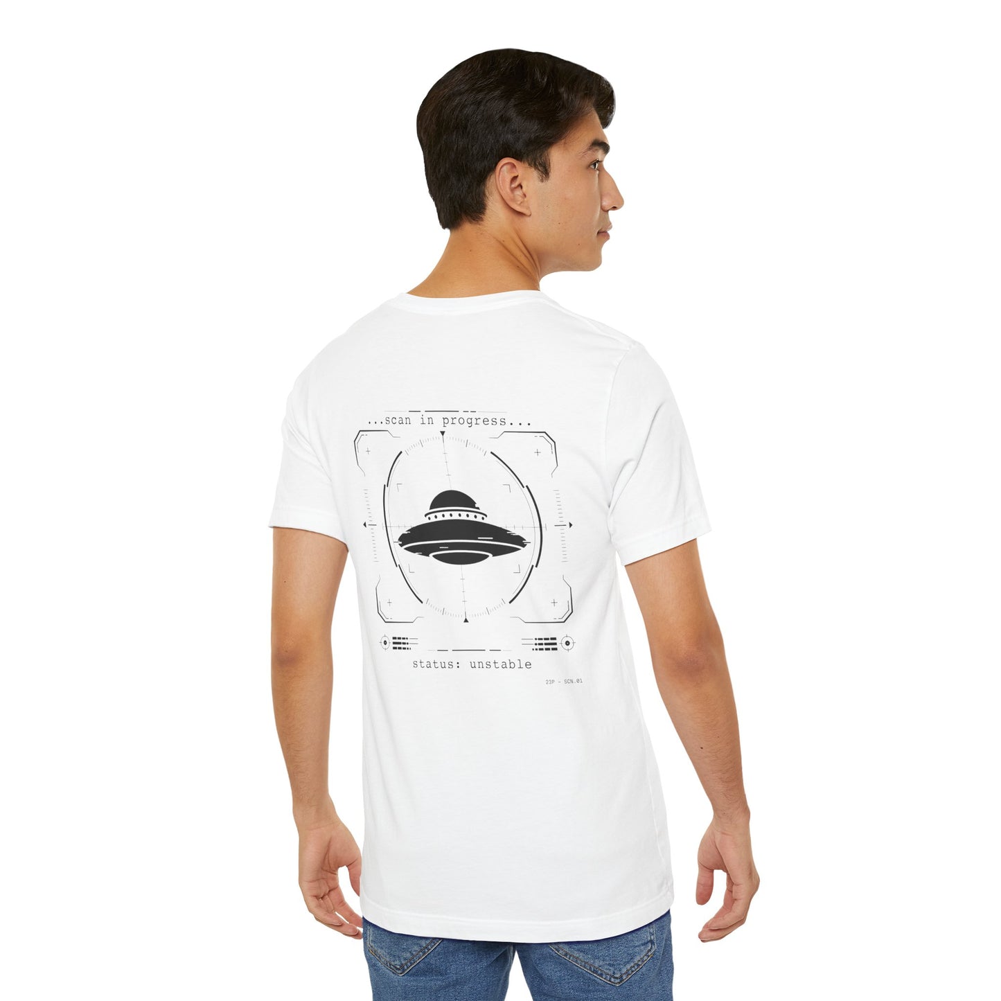 UFO Scan Tee | “Scan in Progress” Unidentified Signal Shirt | 23 Pelicans Glitch Reality