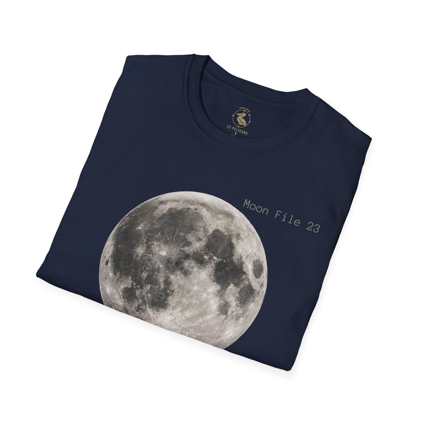 Moon File 23 T Shirt | Lunar Graphic Tee by 23 Pelicans