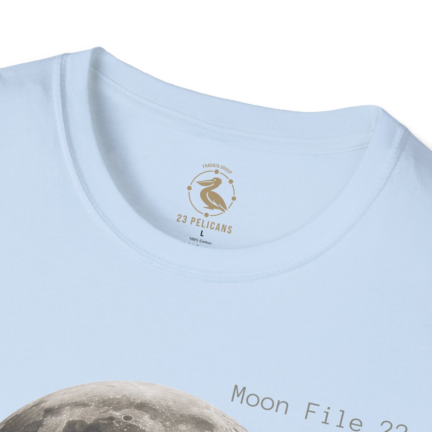 Moon File 23 T Shirt | Lunar Graphic Tee by 23 Pelicans