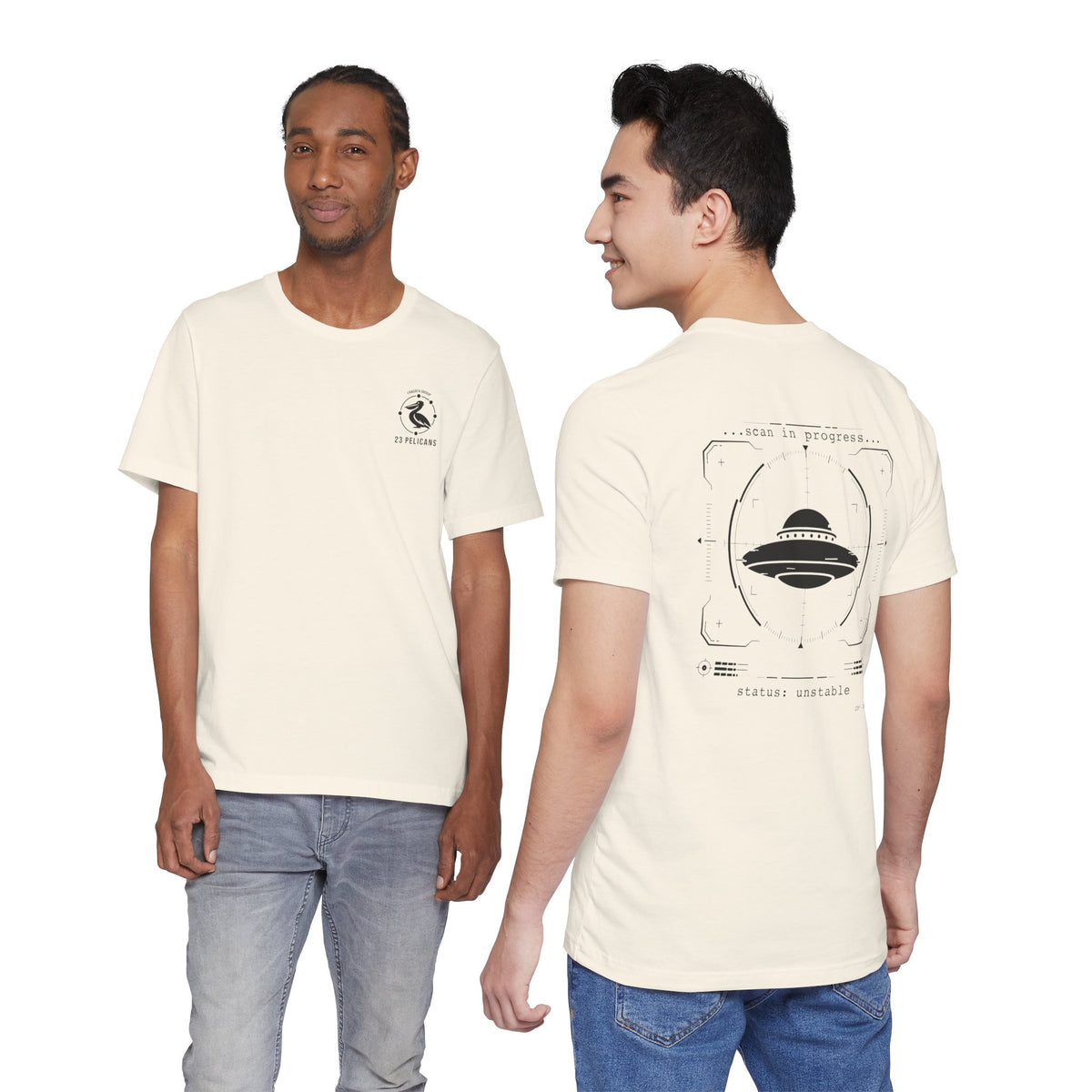 UFO Scan Tee | “Scan in Progress” Unidentified Signal Shirt | 23 Pelicans Glitch Reality