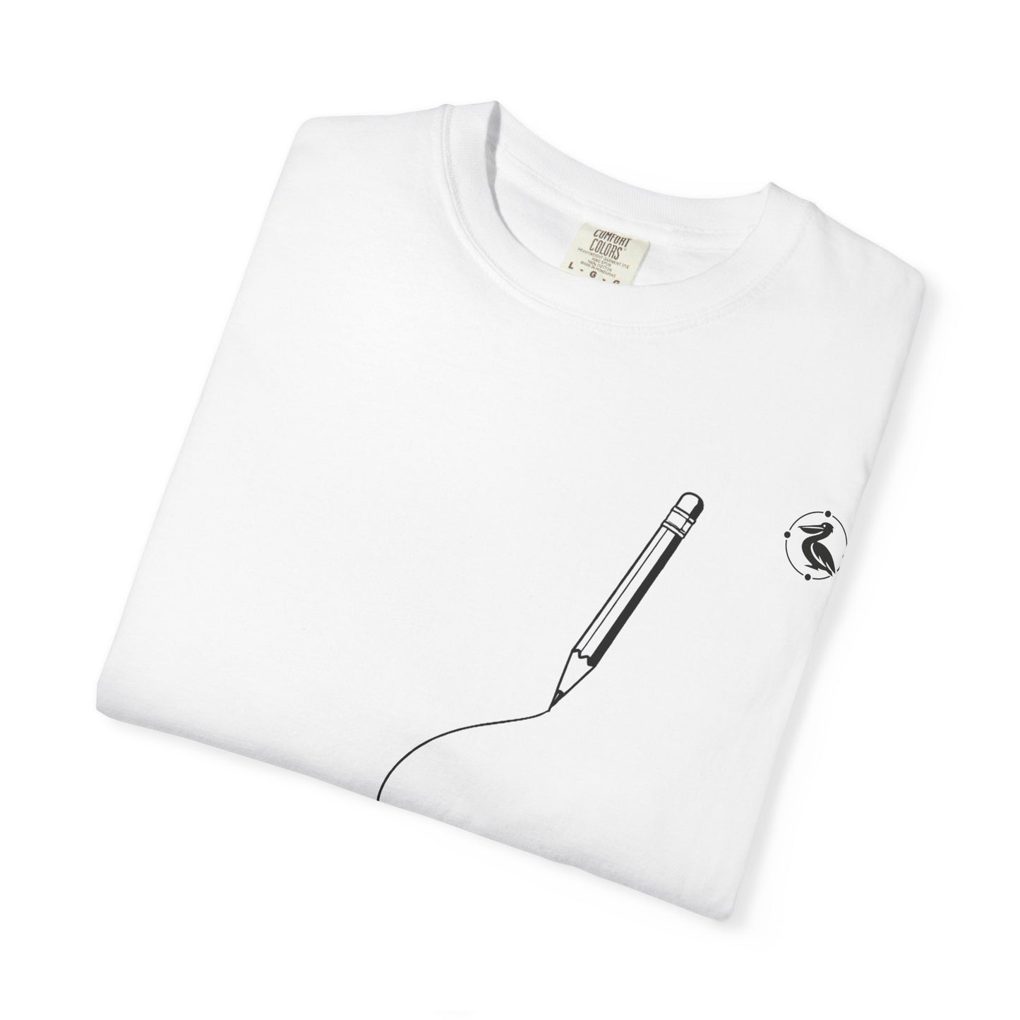 T-Shirt — Minimalist Pencil Head Outline Tee
