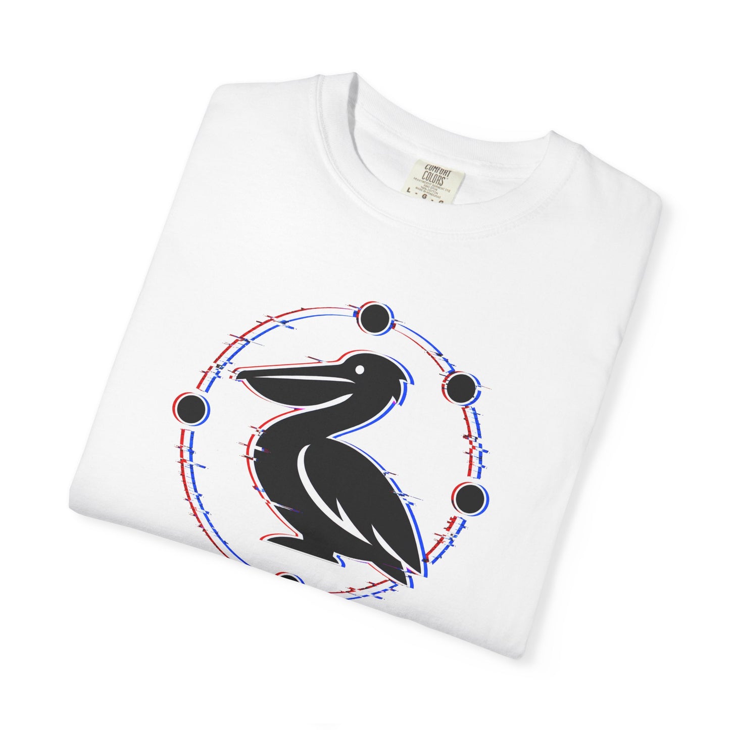 23 Pelicans Glitch Signal Tee | Minimal Distortion Logo Shirt | Glitch Reality Collection