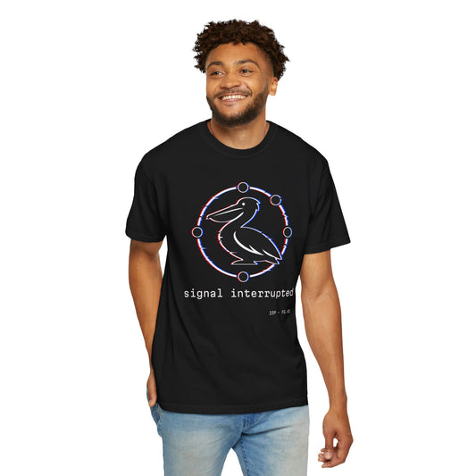 23 Pelicans Glitch Signal Tee | Minimal Distortion Logo Shirt | Glitch Reality Collection