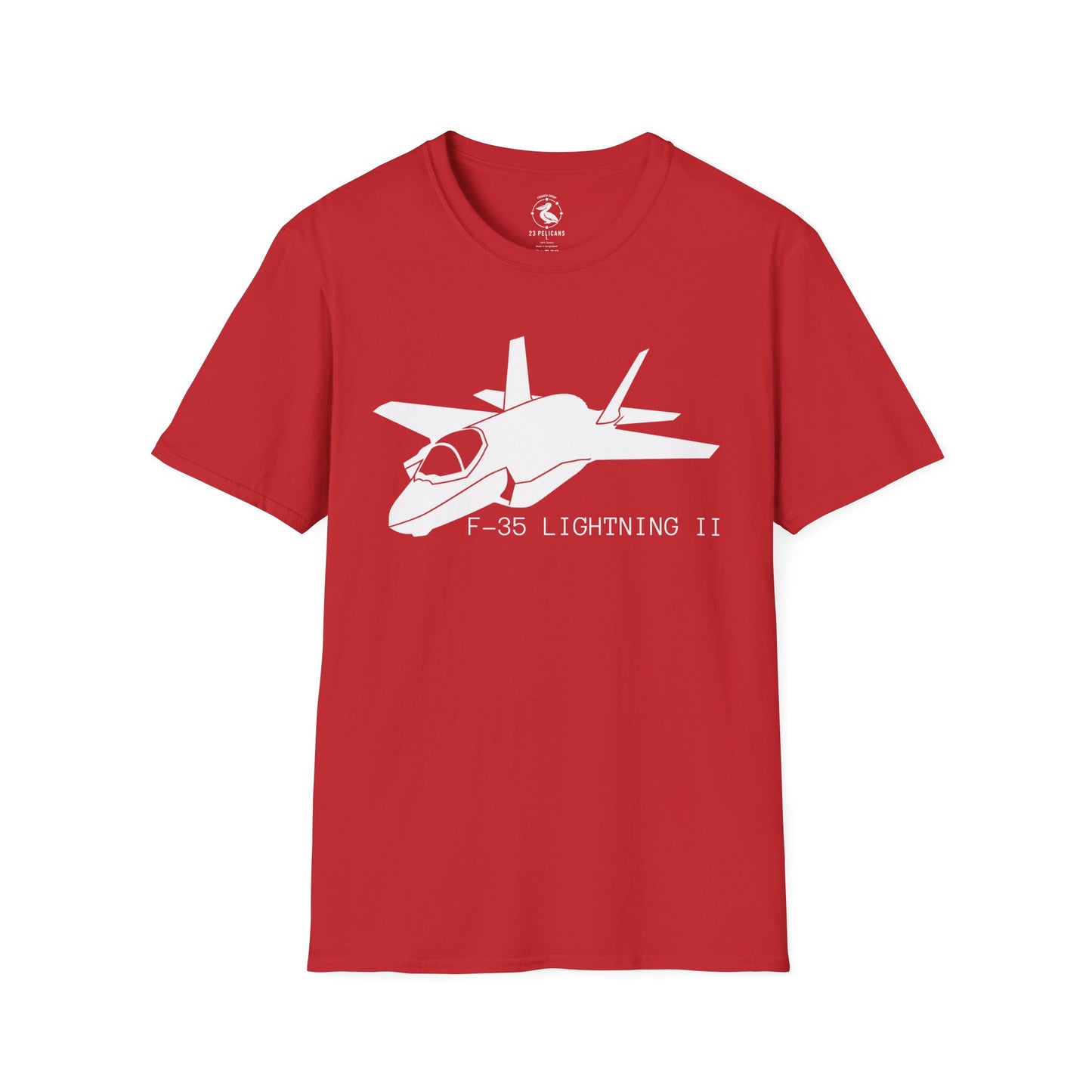 F-35 Lightning II Tee | Military Aircraft Shirt for Aviation Enthusiasts | 23 Pelicans Air Wing