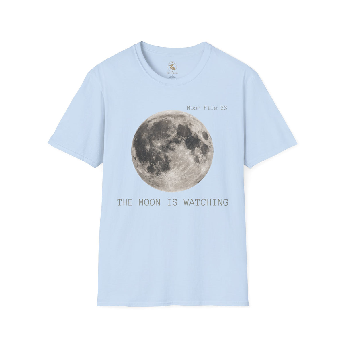 Moon File 23 T Shirt | Lunar Graphic Tee by 23 Pelicans