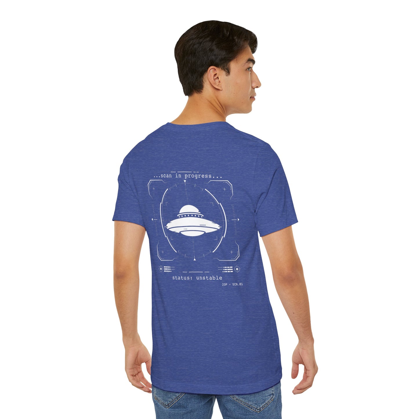 UFO Scan Tee | “Scan in Progress” Unidentified Signal Shirt | 23 Pelicans Glitch Reality