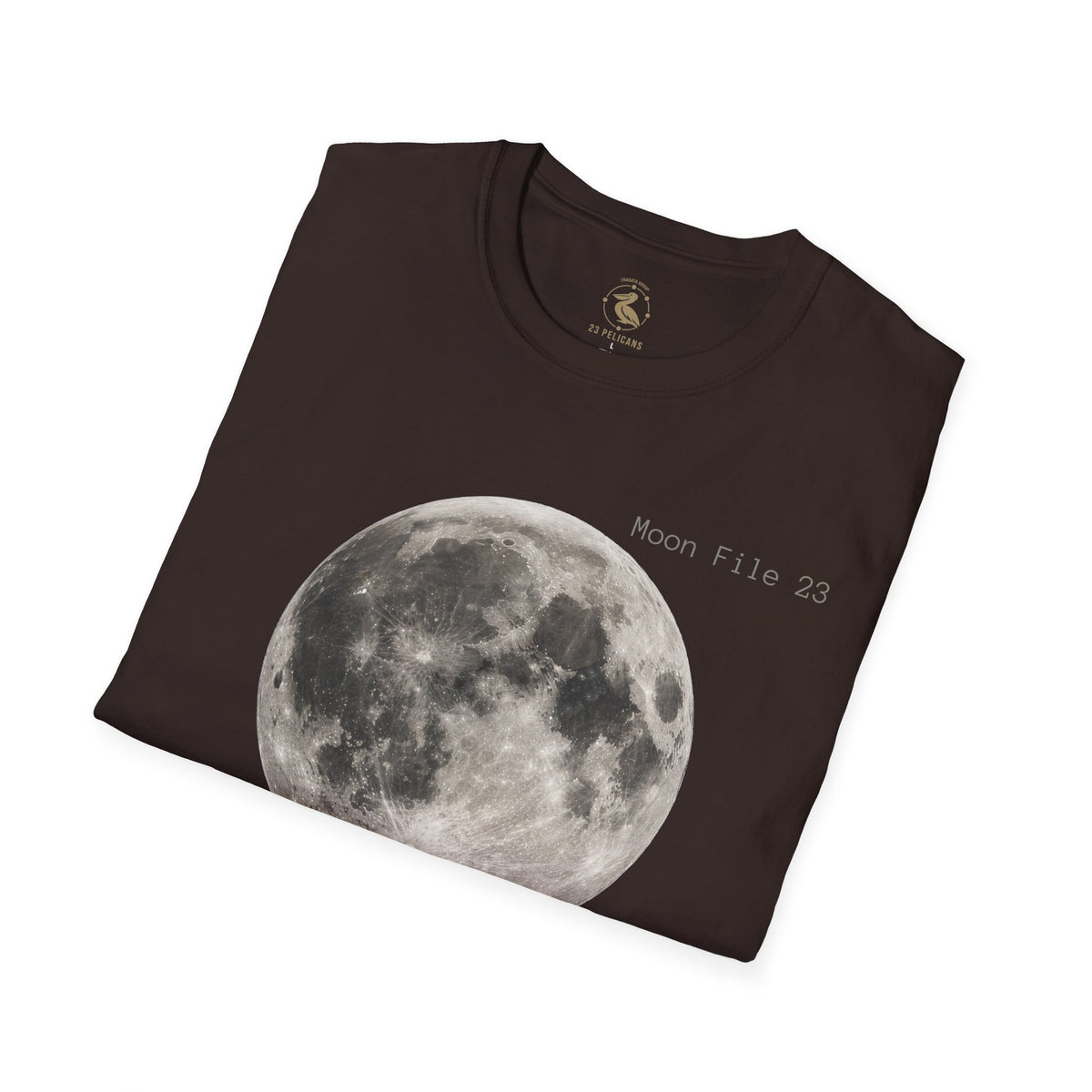 Moon File 23 T Shirt | Lunar Graphic Tee by 23 Pelicans